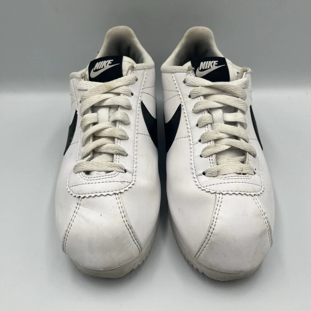 2018 Nike Cortez Retro Classic White Black Shoes Women's Sz 8.5 (807471-101)